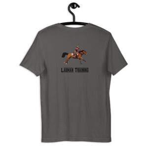 Full color mounted shooting rider on an adult tshirt - Image 2